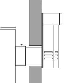 Installation Instructions 6. Flue Assembly 6.1 Refer to Site Requirements page 15 onward. 6a. Rear EXIT - Horizontal flue Flue Length 6.