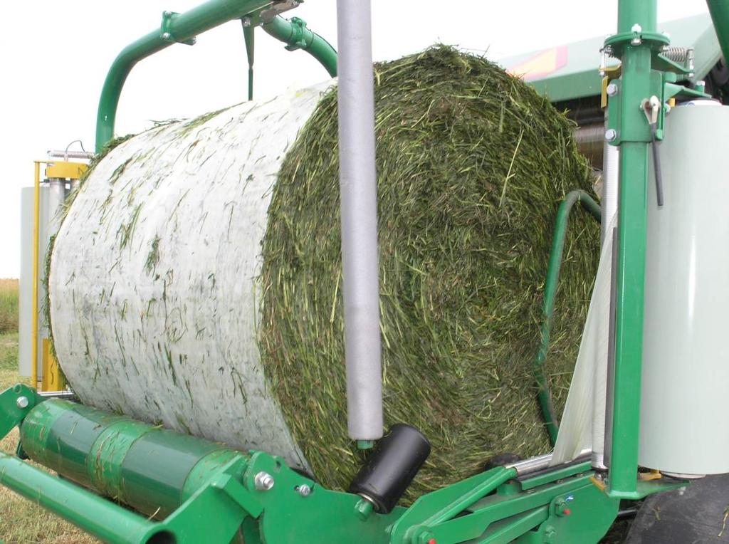 AGRONIC ACC Pulse, You may wrap wide film instead of net. Orkel MP 2000 baler has had filmnetting since 2003.