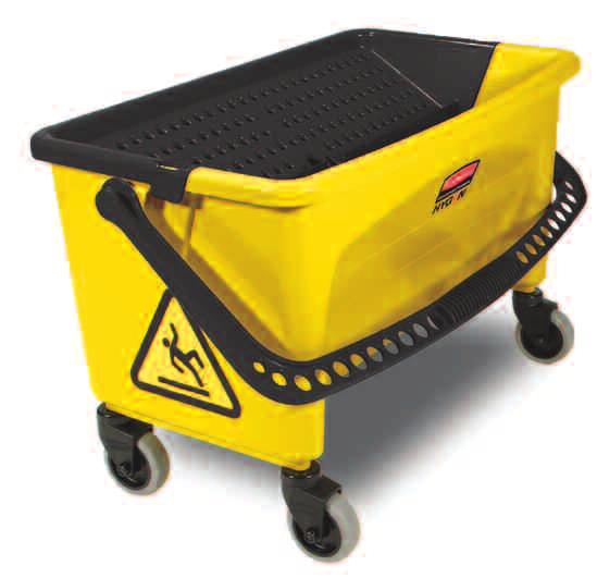 Use with Rubbermaid HYGEN Microfiber Damp Mops and Quick-Connect tools for a continuous cleaning process with no touch wringing Easy-to-clean, lightweight nonporous plastic construction Buckets work