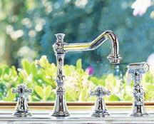 Satin nickel single-hole pillar kitchen faucet with or without sidespray thermostatic Options