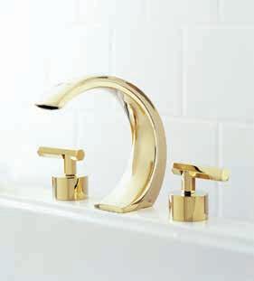 SEVILLE Polished brass lavatory faucet