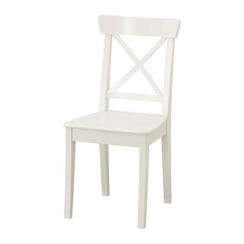 IKEA Ingolf chair in white 701.032.50 $122.00 delivered IKEA Ingolf 24 3/4in high bar stool with backrest in white 001.