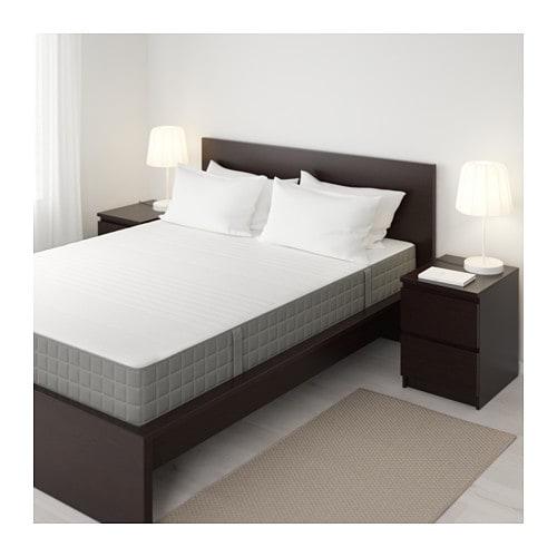 IKEA Haugsund spring mattress, medium firm in dark beige QUEEN size