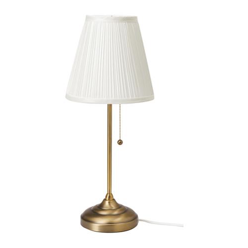 IKEA Arstud table lamp in brass and white 803.