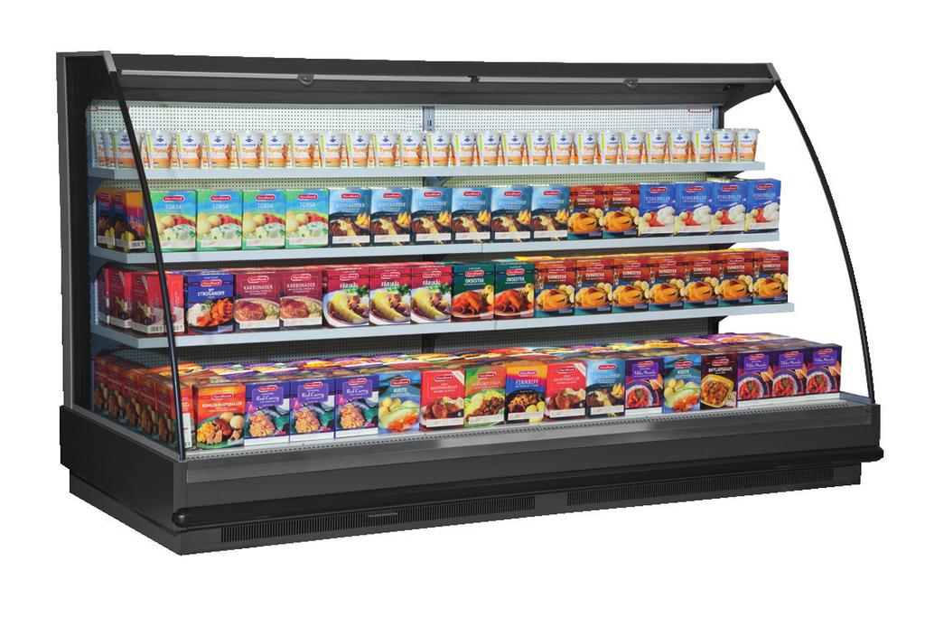 TectoDeckSV1 Inspi Semi-vertical multideck with first class product visibility n Easily convertible to fit the space n