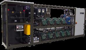 conditioning feature, parallel compression, ejectors 100-290 kw MT / 0-60 kw LT Up to 6 MT compressors (one with frequency inverter) Up