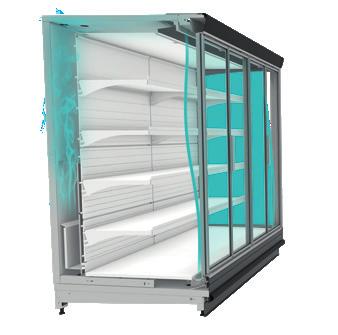 TectoDeck MD2 e-ventus A breakthrough in energy efficiency n e-ncore technology with patented air curtain n Effective evaporator design n Energy saving fans n Energy-efficient night curtain n