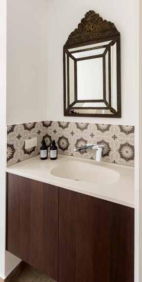 This theme runs subtly throughout the home Intricately patterned tiles are a feature houses & apartments white pebble house ed s fave The beautiful contemporary tiles in the bathrooms A beautiful