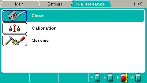 Operating the Instrument Maintenance menu The reports available are: Error log The error log shows the date and time of the error and the error(s).