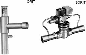 Energizing the solenoid coil opens the valve fully. LOCATION The (O)LDR valve is located between the receiver and the liquid header. The DDR-20 is located in the discharge line before the condenser.