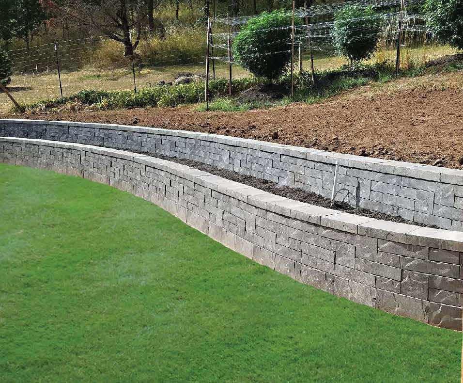 walls 6 and under are typically called for, and up to the task on larger retaining