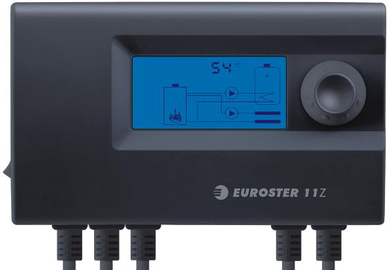 EUROSTER 11Z USER MANUAL 1 EUROSTER 11Z CENTRAL HEATING / UTILITY HOT WATER PUMP CONTROLLER MANUFACTURER: P.H.P.U. AS, Polanka 8a/3, 61-131 Poznań, POLAND 1 INTRODUCTION Carefully study this user manual to learn how to correctly operate the EUROSTER 11Z central heating / utility hot water pump controller.