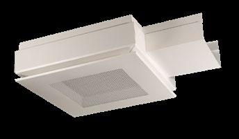Modules & Installation Modules: Supply air Installation: Supply air and cooling Supply air, cooling and heating Suspended Ceiling surface mounted Function 4-way air distribution in combination with