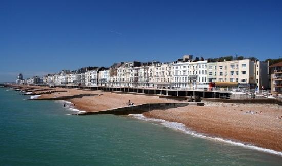seafront and visitor attractions and amenities in Hastings, including