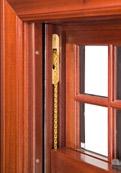 of modern  A true weight & chain system supports the bottom sash