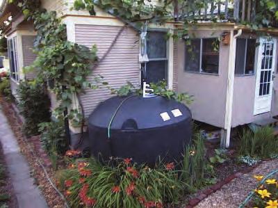 Cisterns are typically located underground but may be place at ground level or on elevated stands either outdoors or within buildings.