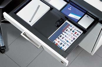 SysTech double walled drawer system for work station pedestals
