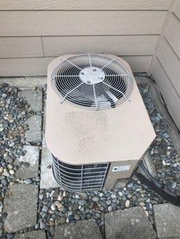 Could not test the air conditioning portion of unit due to outside air temperature
