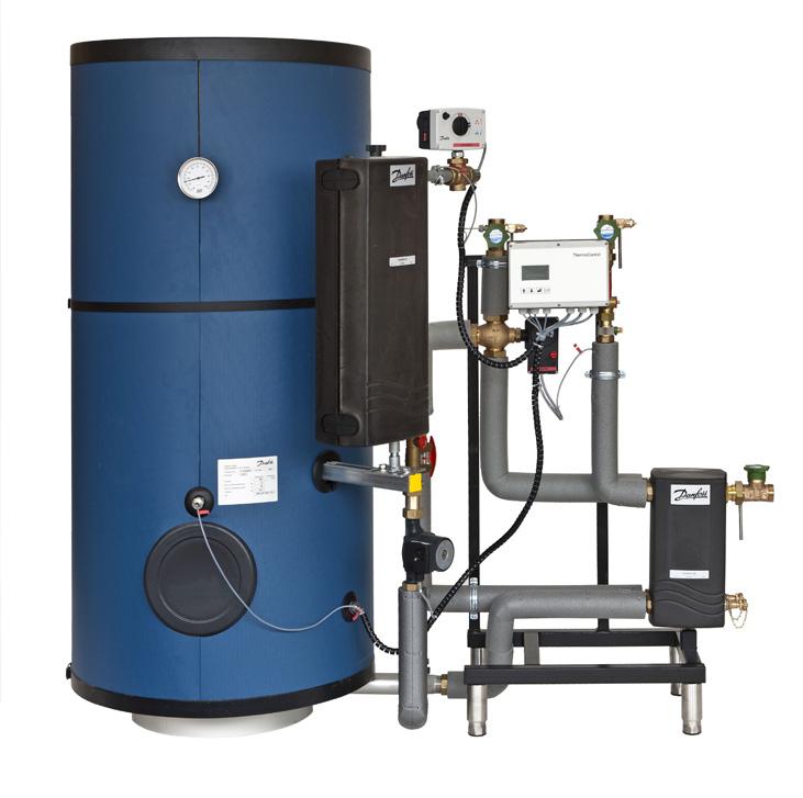 ThermoClean -Combi Domestic water heating system with electronic controls, a combined stainless steel reaction and domestic hot water storage tank, charging and re-cooling brazed  The ThermoClean