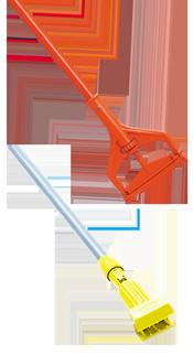 650701 Gripper Clamp Style gray/yellow N/A each Less Water for Mopping An average worker uses up to 21 gallons of floor-cleaning solution for traditional string mopping during one shift.