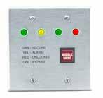 Annunciators are equipped with an audible alarm and each station is identified by one tricolor LED that identifies specific mode status.