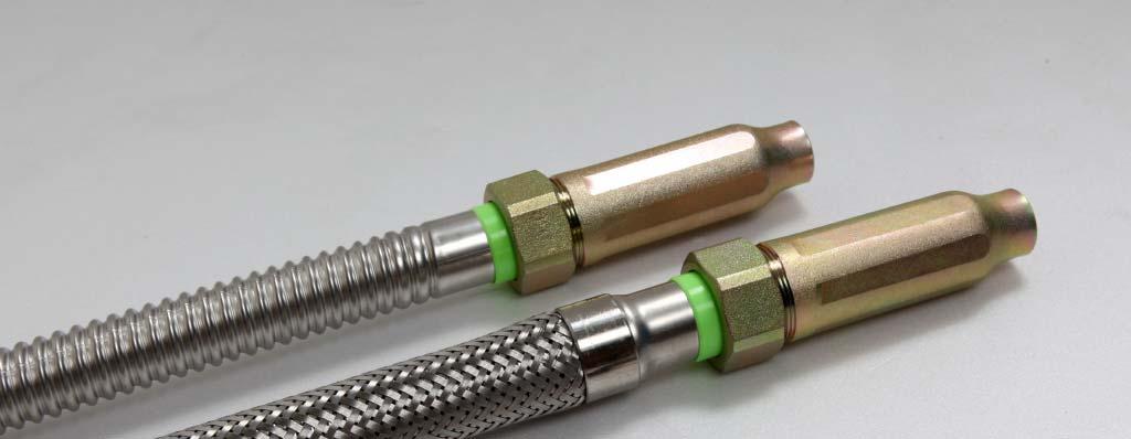 2-2 FLEXIBLES SPRINKLER HOSE WITH FITTINGS > Nut Type (Braid / UnBraid) Feature 1. Superior anti-corrosion 2. Easy of installation.