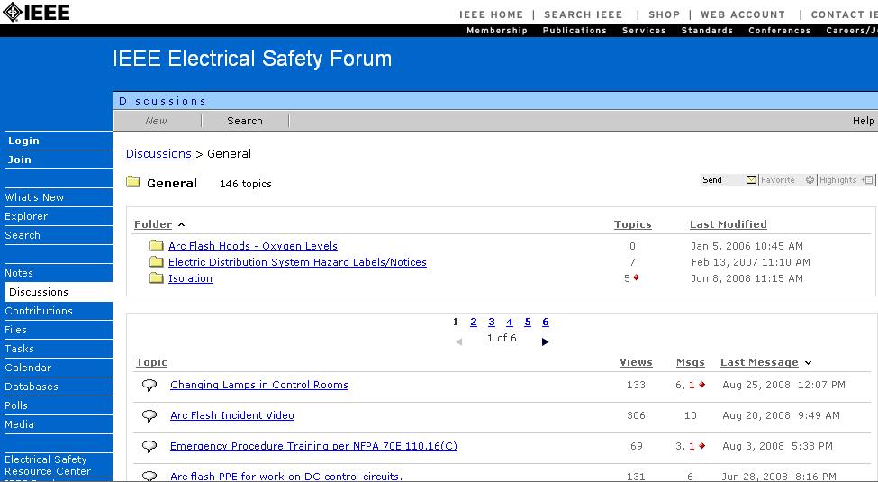 Electrical Safety Websites IEEE SA Electrical Safety Forum Virtual Communities
