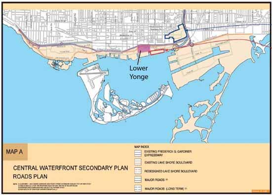 Waterfront Toronto / Perkins + Will Lower Yonge Transportation Master Plan Environmental Assessment 1 Introduction The Central Waterfront Secondary Plan (CWSP), adopted by City Council on April 16,