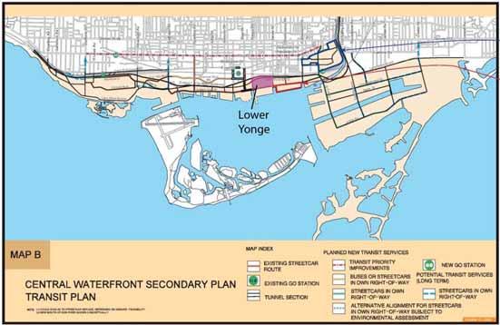 Waterfront Toronto / Perkins + Will Lower Yonge Transportation Master