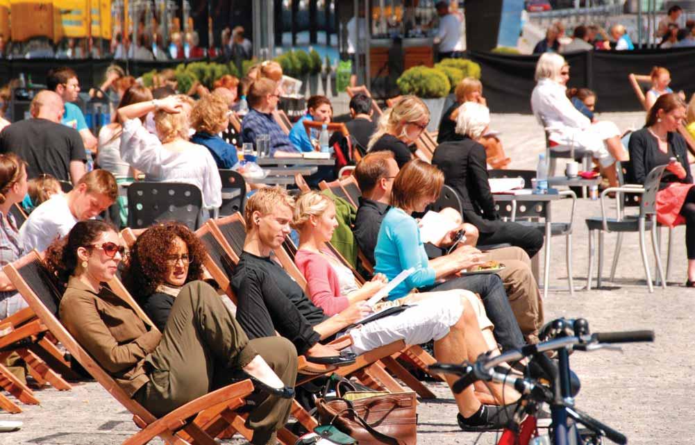 GOAL: Sunny places for people to sit, gather and enjoy