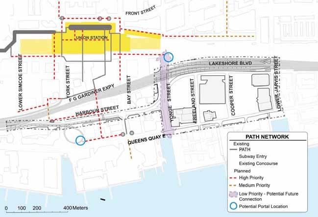 Waterfront Toronto / Perkins + Will Lower Yonge Transportation Master Plan Environmental Assessment mobility, the PATH network is an attractive alternative when snow or ice make some aboveground
