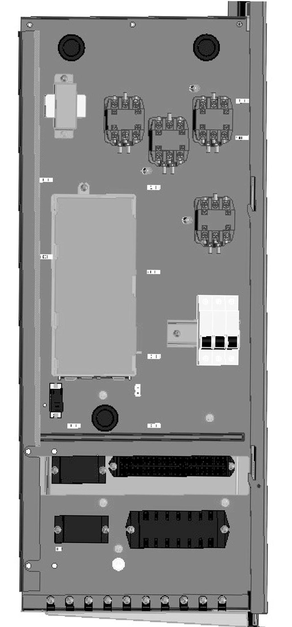 illustration below shows the switch box layout: TR KM KM