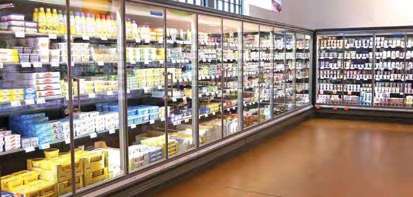 Energy-free Doors Glass doors for refrigerated wall multidecks: Safe Tmax The advantages at a glance Maximum transparency thanks to narrow glass surround Even refrigeration Premium stainless steel