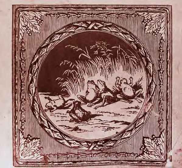 Tile design from a series of 12 fables in the Minton