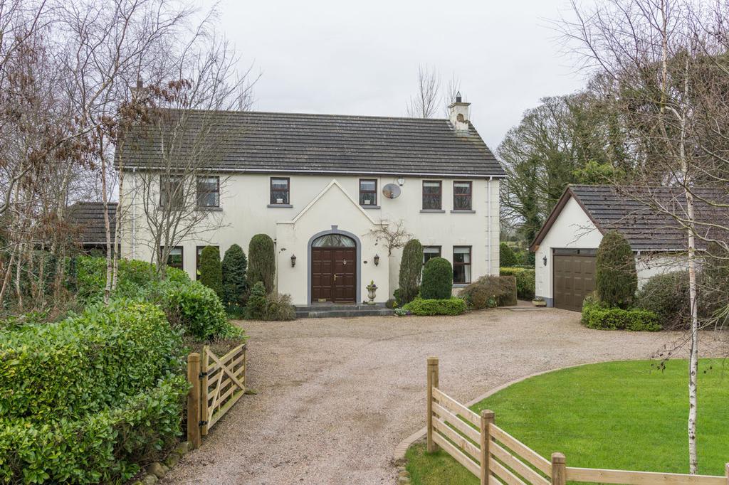 This deceptively spacious Detached Family home occupies an excellent elevated rural site offering superb views over the Mourne Mountains and Dromara Hills.