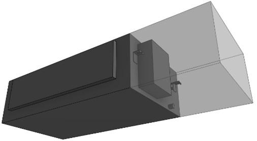 Indoor Unit Installation Guidelines HSP Ducted Unit Installation Ducted units must be installed level and double nut the threaded rod under each mounting bracket When installed above solid ceiling