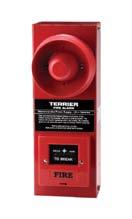 Self Contained Alarms Klaxalarm Terrier The Klaxalarm Terrier is a stand alone, self-contained fire alarm designed for use in small retail, industrial or temporary buildings as well as construction