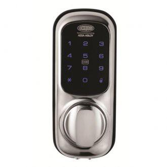 LOCKWOOD TOCH DEAD LATCH 001T-1K1CPDP Product ID: LSC 001T1K1CPDP Overview The 001Touch combines a stylish digital touch screen keypad with the security of the Lockwood 001 Deadlatch.