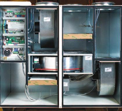The control equipment communicates using the Modbus protocol alternative Lon Works. Operation TopMaster is supplied with a control cabinet and a control panel for operation.