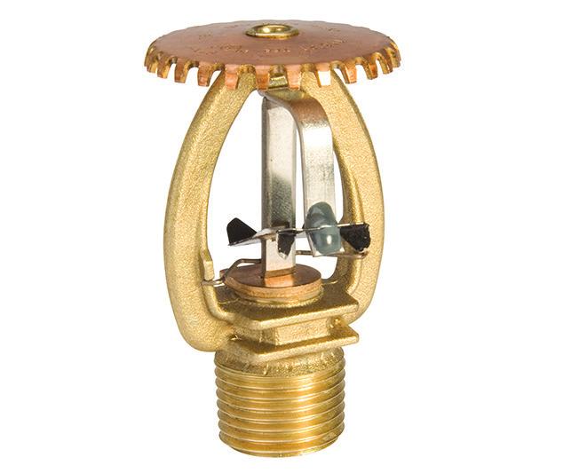0 K-factor, Upright and Pendent Sprinklers described in this data sheet are quick response, standard coverage, solder type spray sprinklers designed for use in light and ordinary hazard commercial