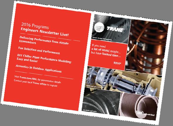 Trane Engineers Newsletter LIVE Series Remaining