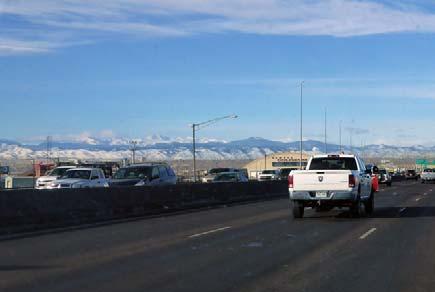 5.8 Visual Resources and Aesthetic Qualities I-70 East Supplemental Draft EIS Rocky Mountains Travelers going west on I-70, and some residents in the surrounding neighborhoods, can view the Front