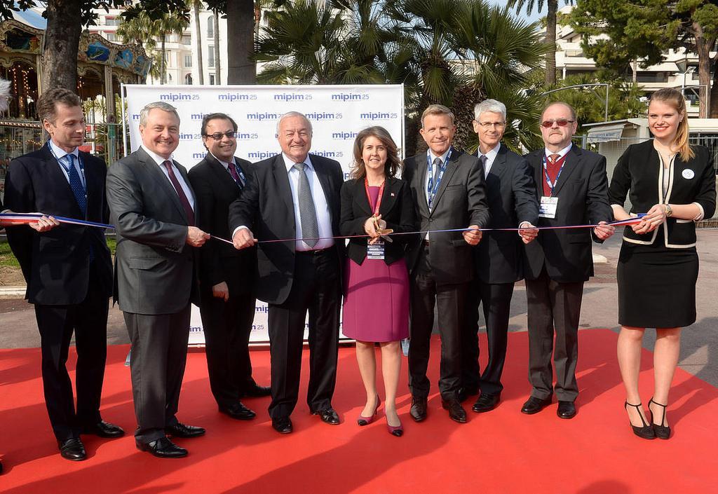 Protocol Mrs Deniz Erdoğan Barim MIPIM Official Opening with Mayor of Cannes,
