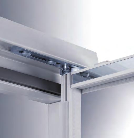 heating necessary for avoiding condensation Several handle options are available The system is also equipped with a gravity-closing mechanism for safe and smooth door closing movements A hold-open
