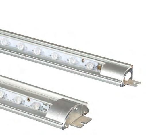 We provide fluorescent tubes and LED lighting systems that can be mounted onto the frame.