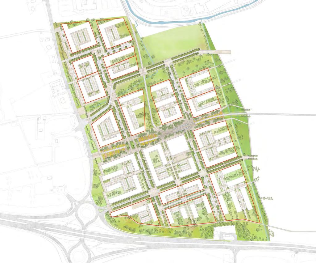 Illustrative Masterplan Plot Framework The development plots are defined by the landscape framework of the estate to establish a secondary hierarchy of development zones spaces.
