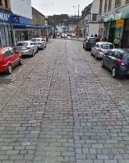 setts Laid with distinctive heritage tramlines Rich