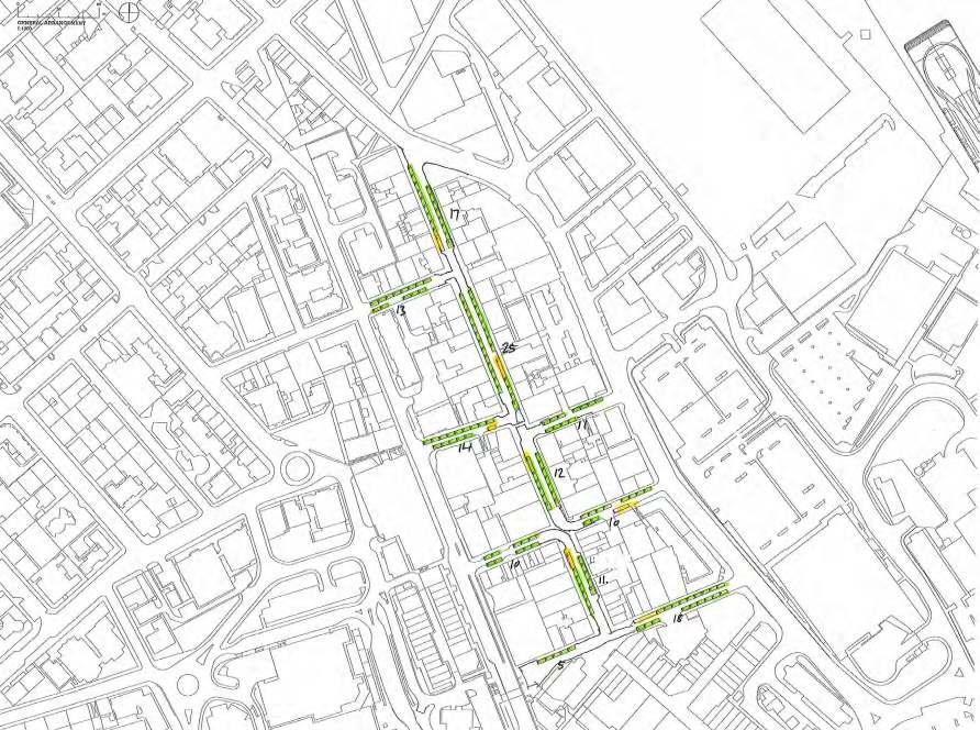 Parking Parking: Existing (144 spaces) Parking: Proposed (130 spaces, 90%) 144 on street parking spaces on West Blackhall Street & surrounding streets 7 on-street loading bays 8 car parks within 5