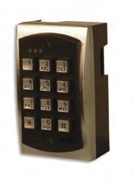 STAND ALONE KEYPADS DTX-2100 Series Single Door Stand Alone Keypad The DTX-2100 keypad uses hardened backlit keys and the DTX-2110 uses metal Braille alphanumeric keys to ensure long-term durability