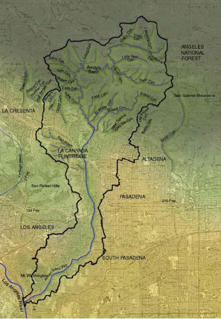 Arroyo Seco Watershed Map